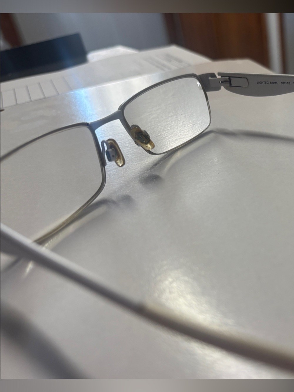 Morel of France - Silver Metal Rim Reading Glasses - Lightweight Eyewear